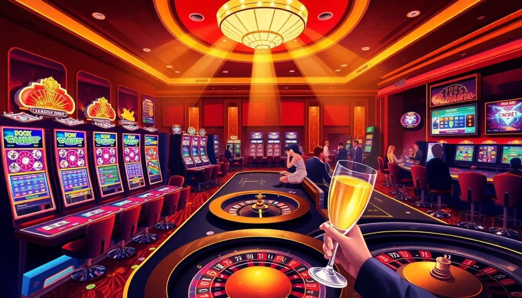 Players enjoying an intense game at a NoHu casino table, showcasing vibrant action and excitement.